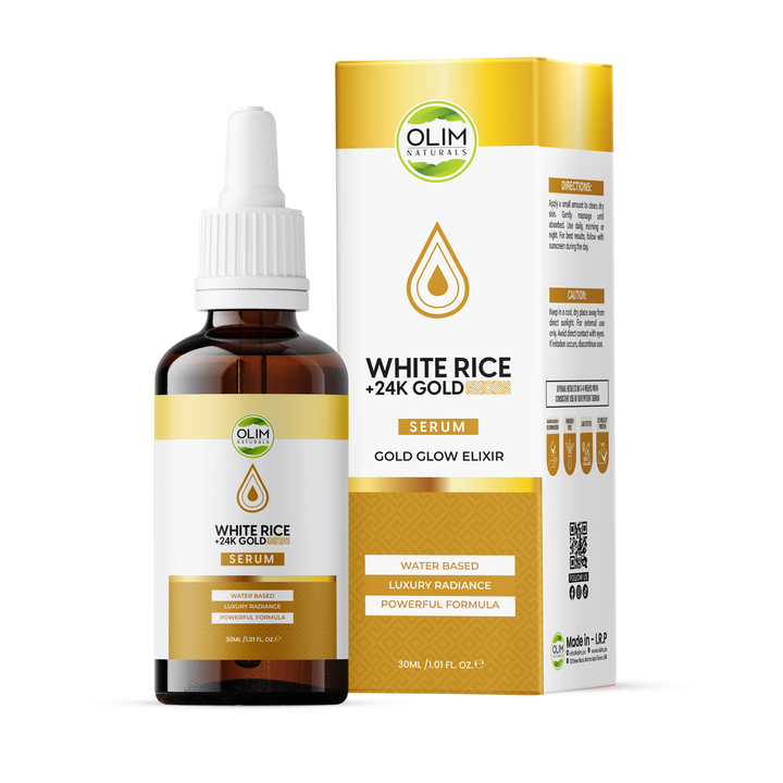 24K Gold + White Rice Serum